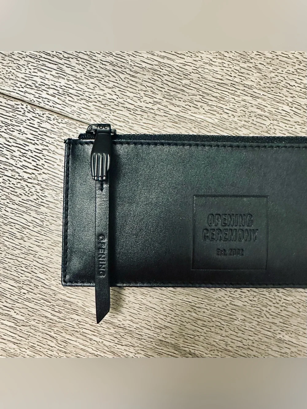 Opening Ceremony Misha Shiny Calfskin Leather Wallet Hand Clasp Coin Pouch⁠